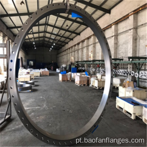 Flange de alto diâmetro em aço estrutural